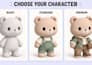 do cute 3d character modeling mascots and chibi figures for printing